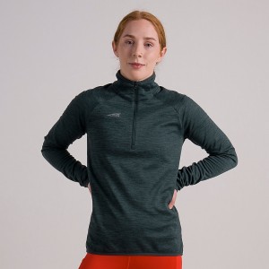 Altra CORE 1/2 ZIP Women's Pullover Green | GKX-539280