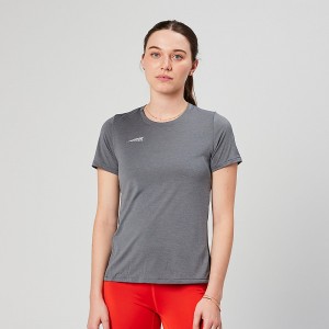 Altra CORE SHORT SLEEVE TEE Women's T-Shirt Blue Grey | KJW-693085