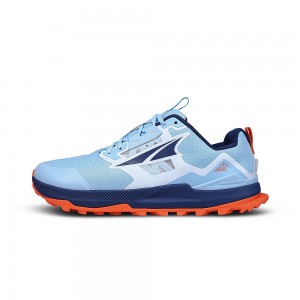 Altra LONE PEAK 7 Women's Trail Running Shoes Blue / Orange | QKW-710625