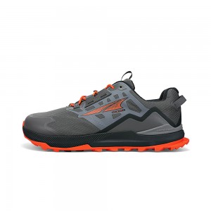 Altra LONE PEAK ALL-WTHR LOW 2 Men's Hiking Shoes Grey / Orange | KMA-432186