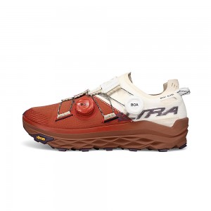 Altra MONT BLANC BOA Men's Trail Running Shoes Burgundy | IRV-419072