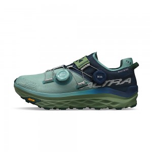 Altra MONT BLANC BOA Women's Trail Running Shoes Blue / Green | GZF-385794