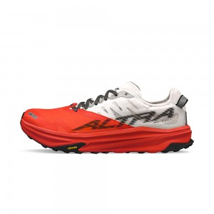 Altra MONT BLANC CARBON Men's Trail Running Shoes White / Coral | OJA-582963