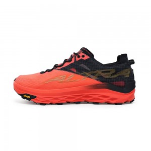 Altra MONT BLANC Men's Trail Running Shoes Coral / Black | IHE-304712