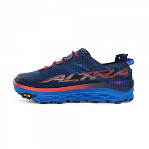 Altra MONT BLANC Men's Trail Running Shoes Blue / Red | KGD-568739