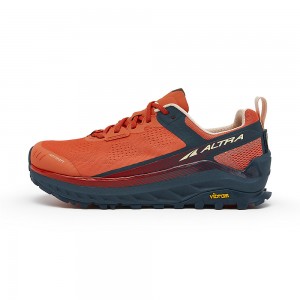 Altra OLYMPUS 4 Women's Trail Running Shoes Navy / Coral | TIZ-547069