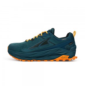 Altra OLYMPUS 5 HIKE LOW GTX Men's Trail Running Shoes Deep Green | FNL-257438