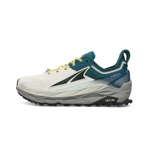 Altra OLYMPUS 5 Men's Trail Running Shoes Grey / Turquoise | EWM-325178