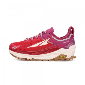 Altra OLYMPUS 5 Women's Trail Running Shoes Red Pink | KHG-082549