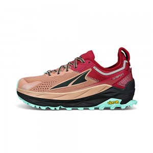 Altra OLYMPUS 5 Women's Trail Running Shoes Brown / Red | ILJ-051946