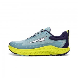 Altra OUTROAD 2 Women's Road Running Shoes Blue / Green | ASG-031694