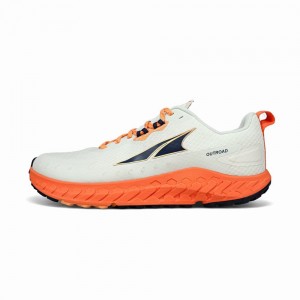 Altra OUTROAD Men's Trail Running Shoes White / Orange | FUJ-821695