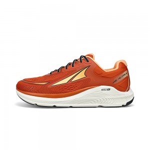 Altra PARADIGM 6 Men's Road Running Shoes Orange / Black | XNF-460839