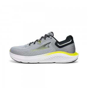 Altra PARADIGM 7 Men's Road Running Shoes Grey / Yellow | NQC-413059