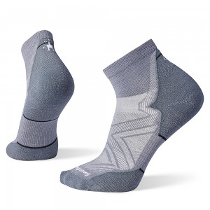 Altra SMARTWOOL RUN TARGETED CUSHION ANKLE Women's Socks Deep Grey | DFI-768204