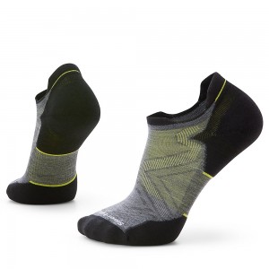 Altra SMARTWOOL RUN TARGETED CUSHION LOW ANKLE Women's Socks Grey | TEJ-619540