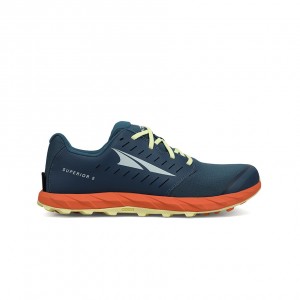 Altra SUPERIOR 5 Men's Trail Running Shoes Blue / Orange | AHF-085234