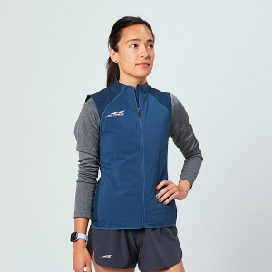 Altra TRAIL WIND VEST Women's Jackets Navy | VUW-406125