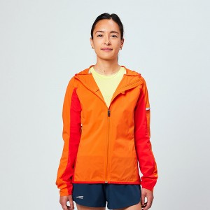 Altra TRAIL WIND Women's Jackets Red / Orange | PRM-247368