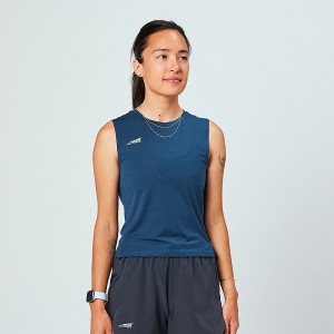 Altra TRAIL Women's Tank Top Navy | NIO-167458