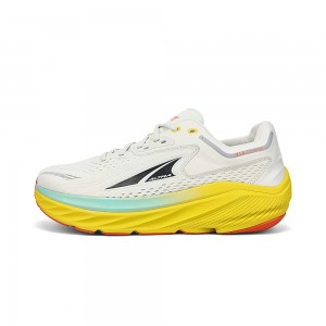 Altra VIA OLYMPUS Men's Road Running Shoes Grey / Yellow | KTE-802973