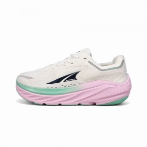 Altra VIA OLYMPUS Women's Road Running Shoes White / Pink | MZA-526073