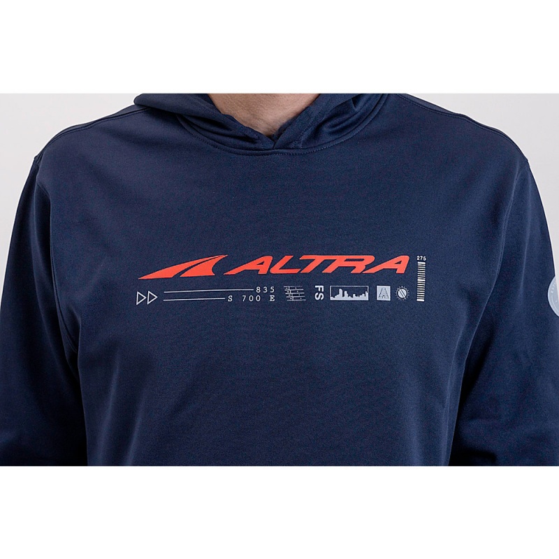 Altra CLASSIC Men's Hoodie Navy | XHK-645398