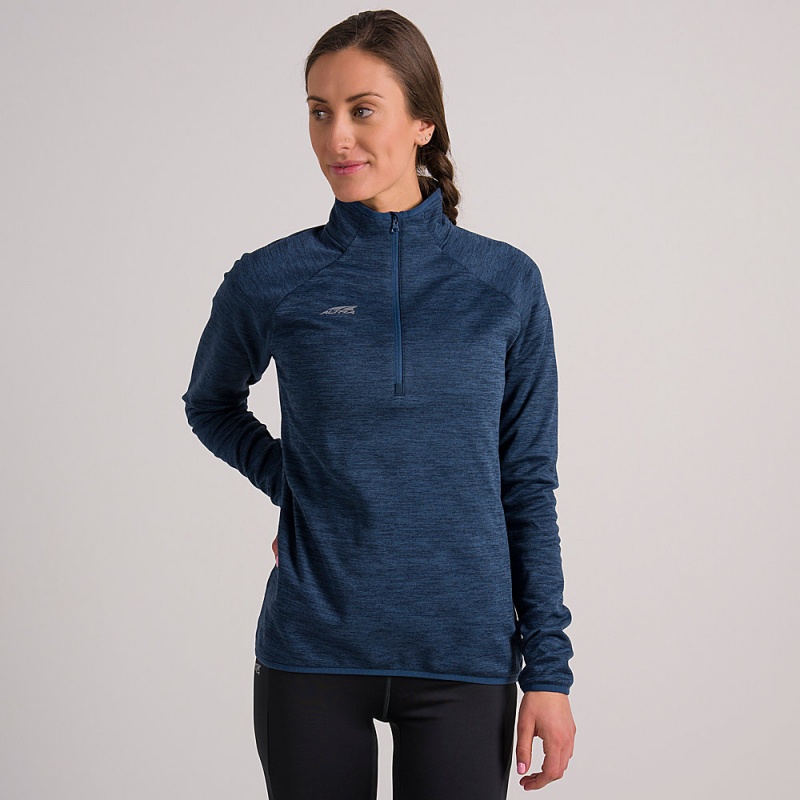 Altra CORE 1/2 ZIP Women\'s Pullover Blue | INA-078546