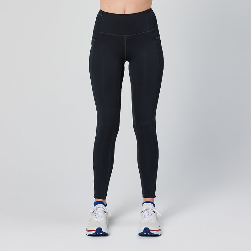 Altra CORE CROP Women\'s Tight Black | WOZ-528194