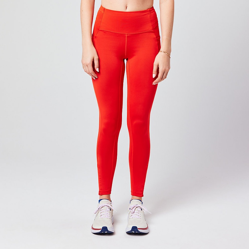 Altra CORE CROP Women\'s Tight Red | FCS-298574