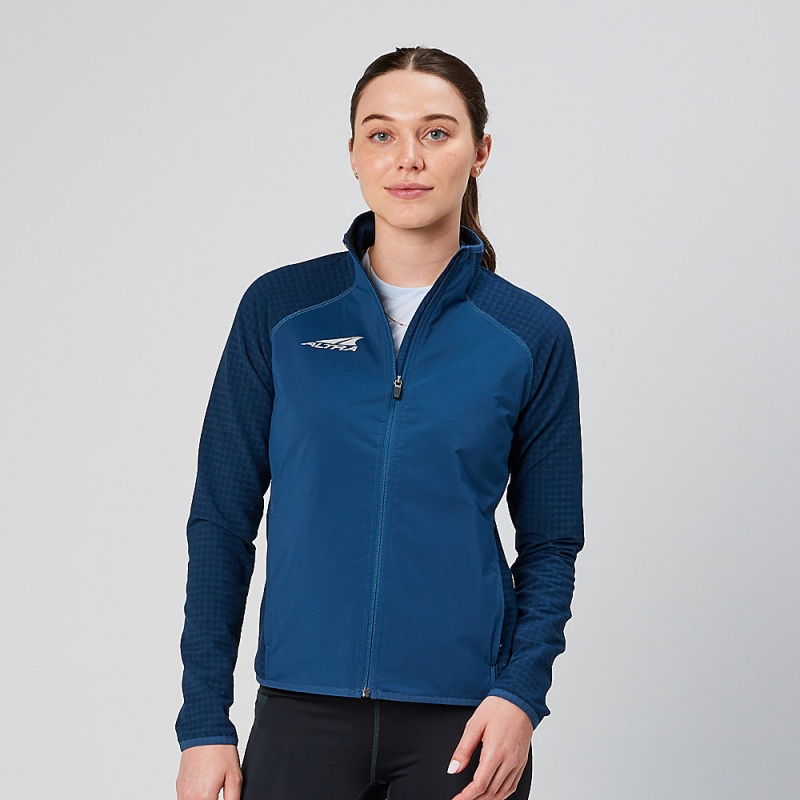 Altra CORE HYBRID Women\'s Jackets Navy | JFK-239068