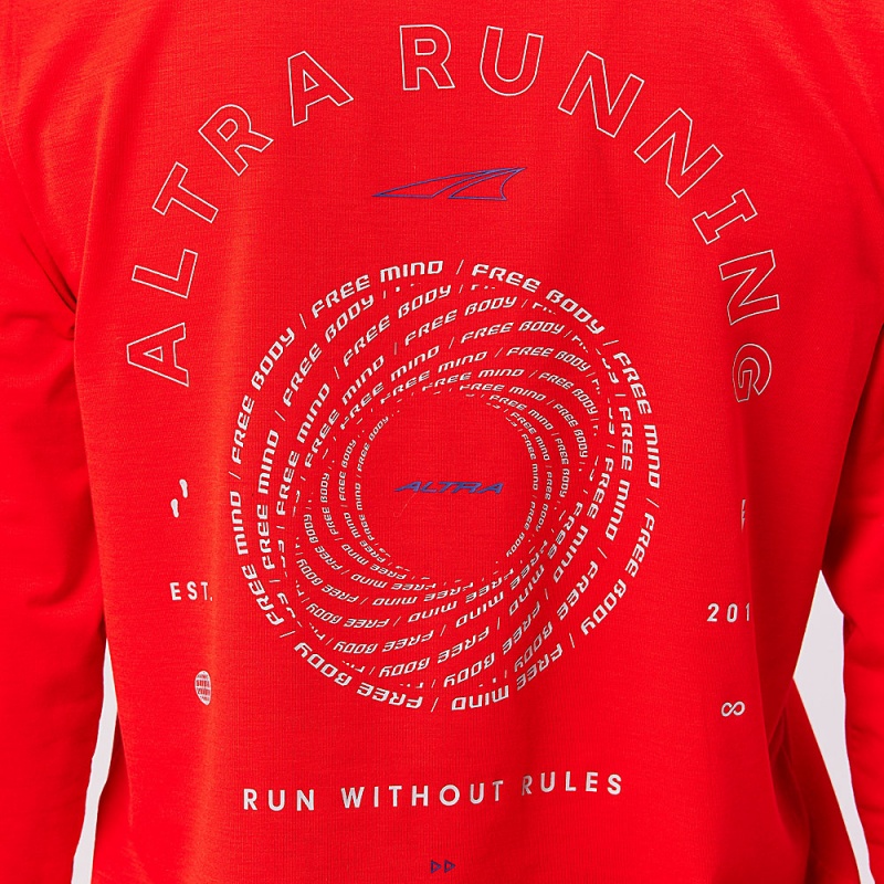 Altra EVERYDAY PERFORMANCE LONG SLEEVE Women's T-Shirt Red | KZR-329870