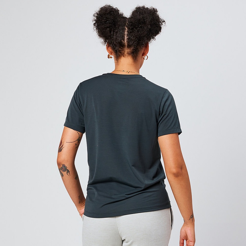 Altra EVERYDAY PERFORMANCE SHORT SLEEVE Women's T-Shirt Black | WAV-291830