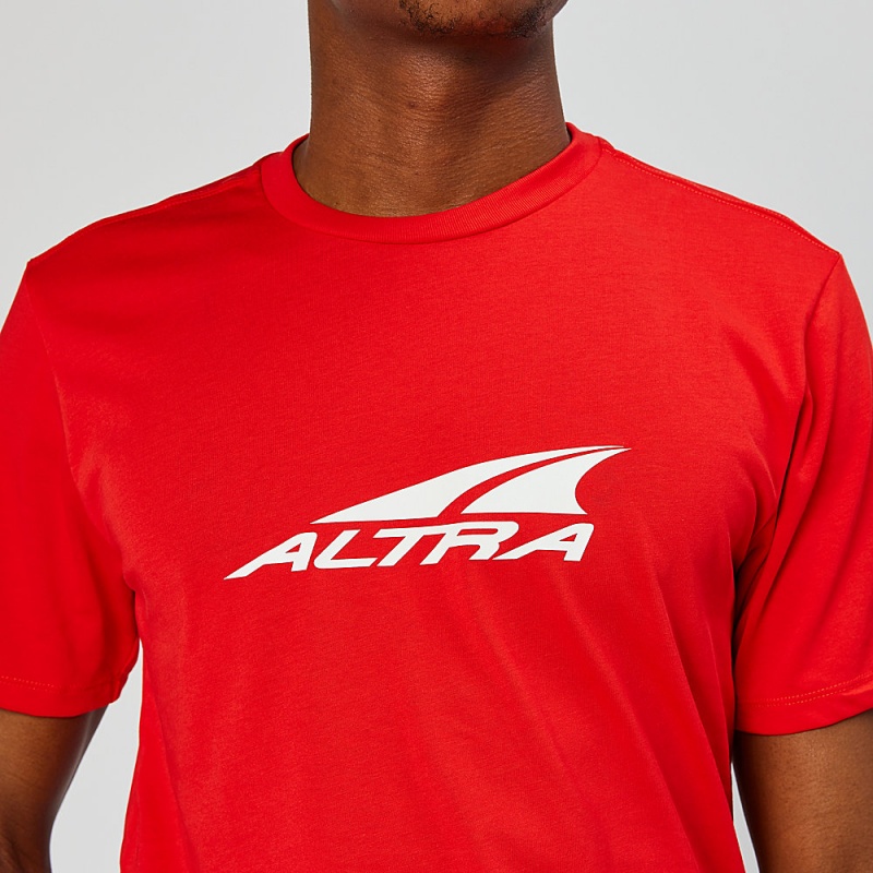 Altra EVERYDAY RECYCLED TEE Men's T-Shirt Red | TJQ-694085