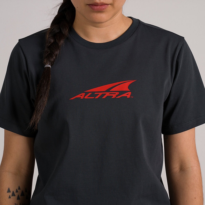 Altra EVERYDAY RECYCLED TEE Women's T-Shirt Black | JLA-087561