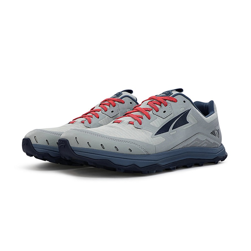 Altra LONE PEAK 6 Men's Trail Running Shoes Grey Navy | AKO-239175