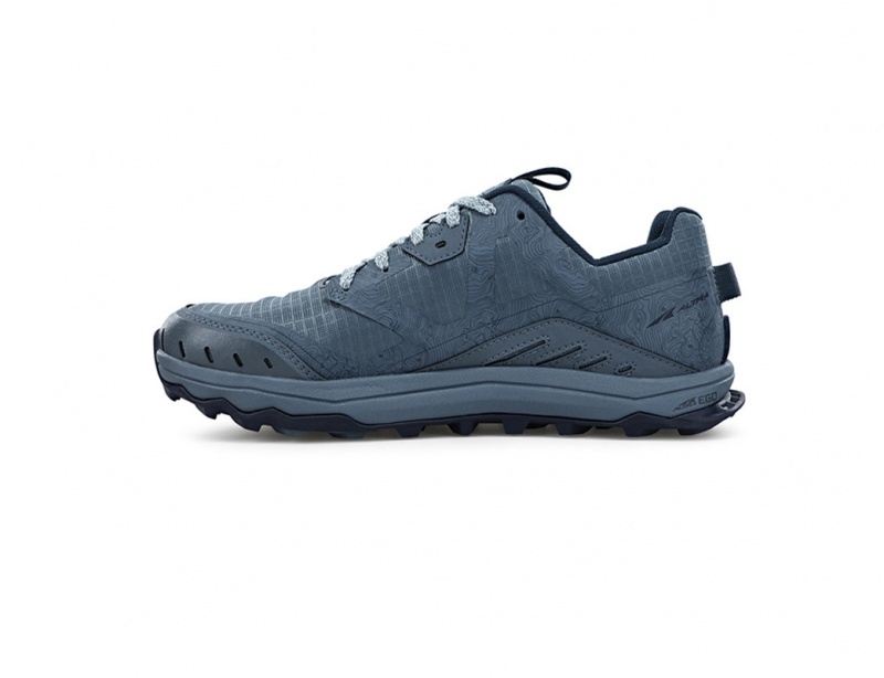 Altra LONE PEAK 6 WIDE Women's Trail Running Shoes Navy / Light Blue | NAZ-085712