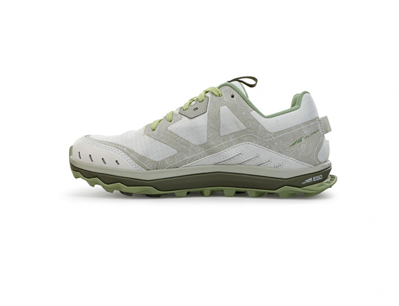 Altra LONE PEAK 6 Women's Trail Running Shoes White / Green | VLG-217430