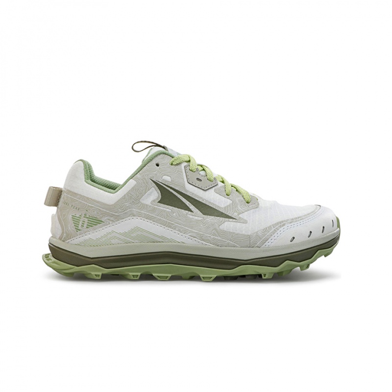 Altra LONE PEAK 6 Women\'s Trail Running Shoes White / Green | VLG-217430