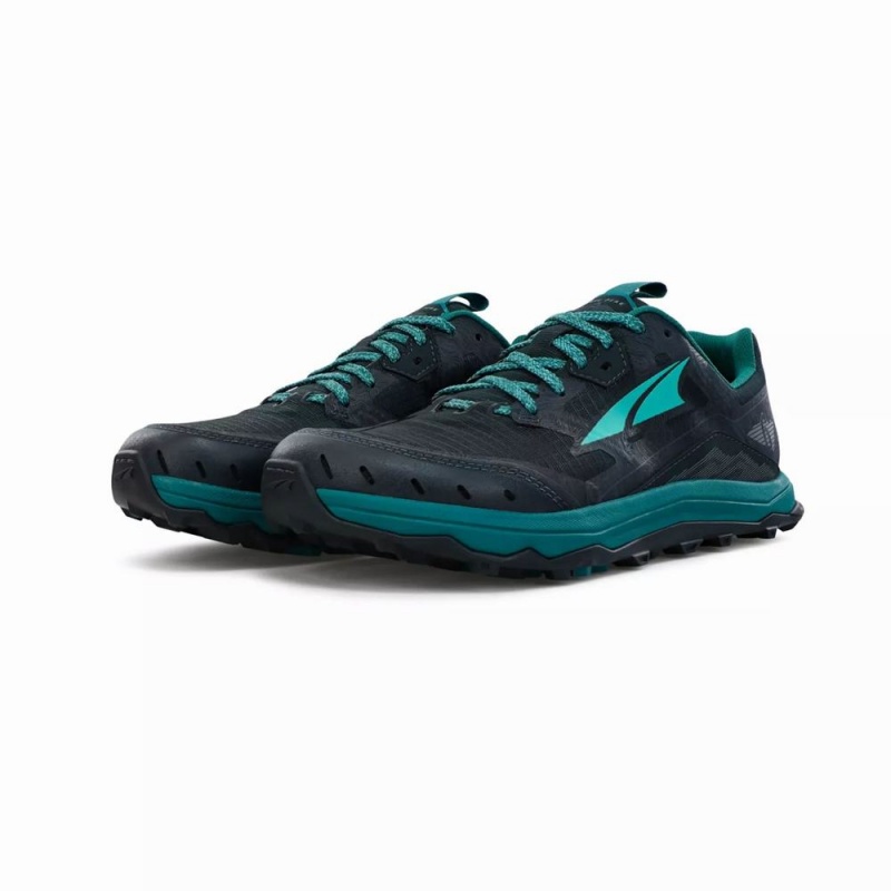 Altra LONE PEAK 6 Women's Trail Running Shoes Black Green | PJD-302574