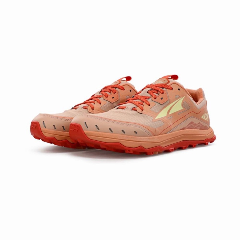 Altra LONE PEAK 6 Women's Trail Running Shoes Coral | YAU-054621