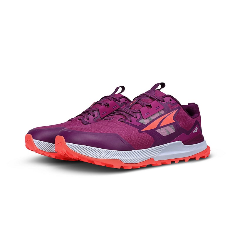 Altra LONE PEAK 7 Women's Trail Running Shoes Purple / Orange | AZF-614793