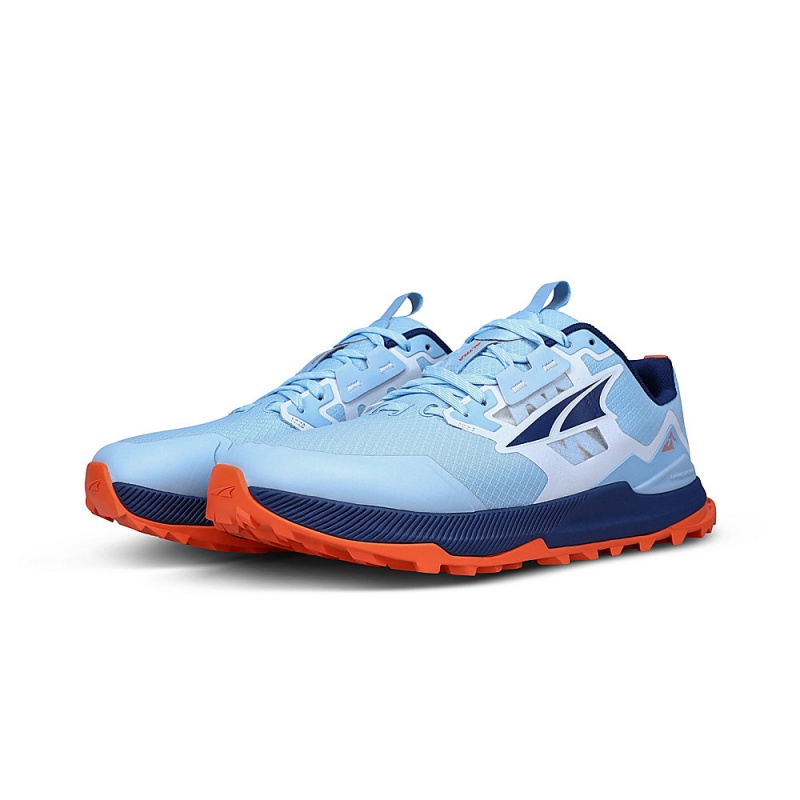 Altra LONE PEAK 7 Women's Trail Running Shoes Blue / Orange | QKW-710625