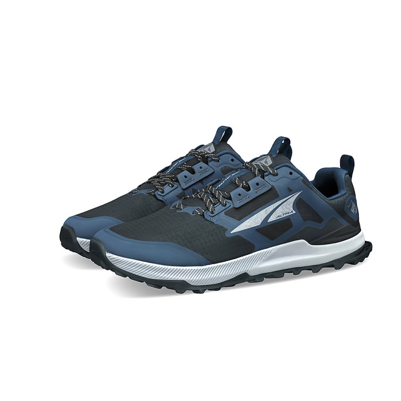 Altra LONE PEAK 8 Men's Trail Running Shoes Navy / Black | AXV-190857