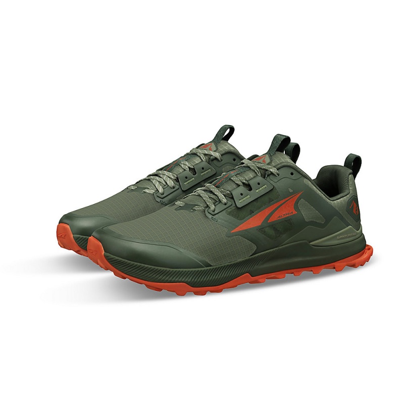 Altra LONE PEAK 8 Men's Trail Running Shoes Olive | AOM-731254