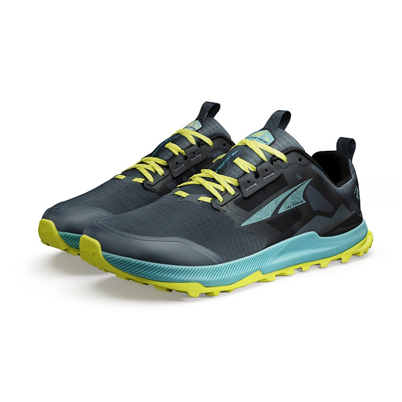 Altra LONE PEAK 8 Men's Trail Running Shoes Black / Green | NMO-960384