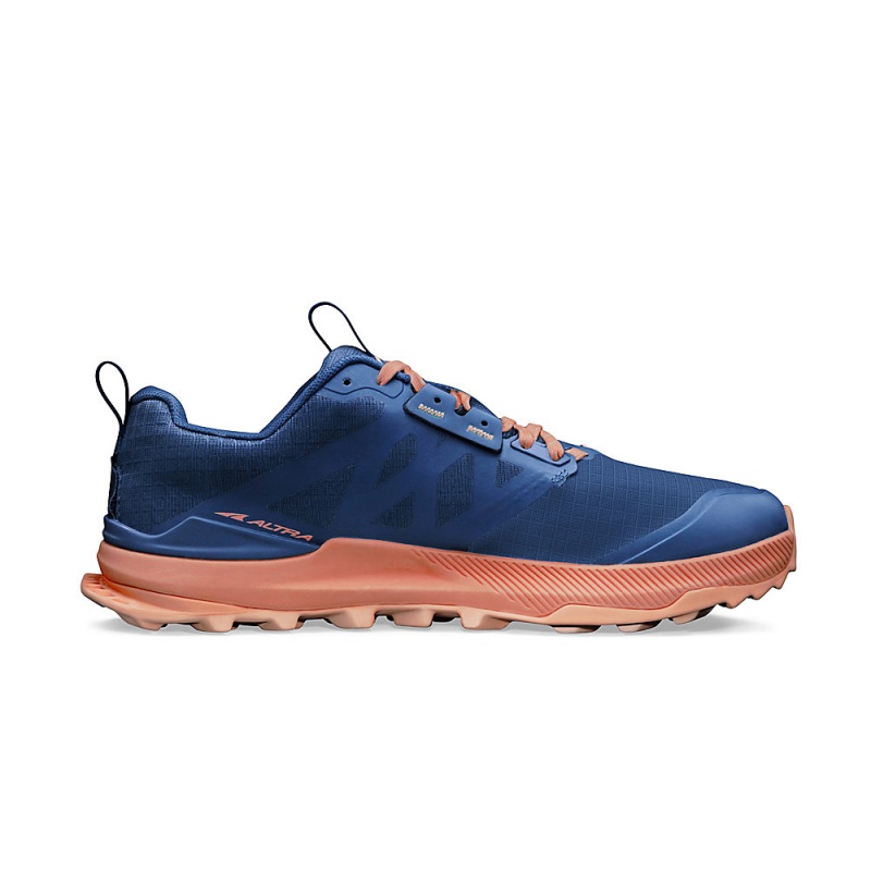 Altra LONE PEAK 8 Women's Trail Running Shoes Navy / Coral | QOS-395207