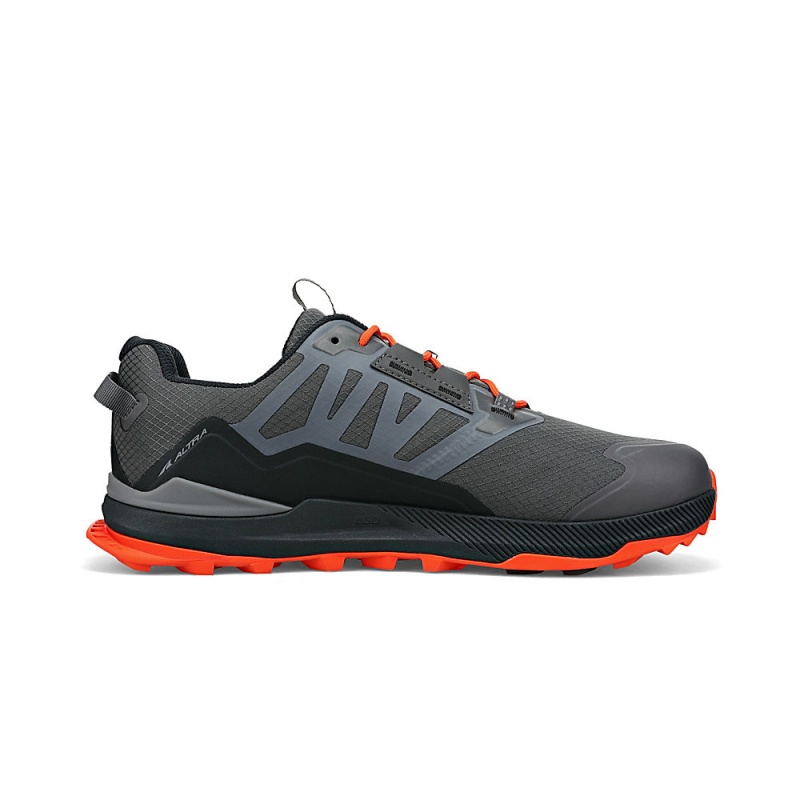 Altra LONE PEAK ALL-WTHR LOW 2 Men's Hiking Shoes Grey / Orange | KMA-432186