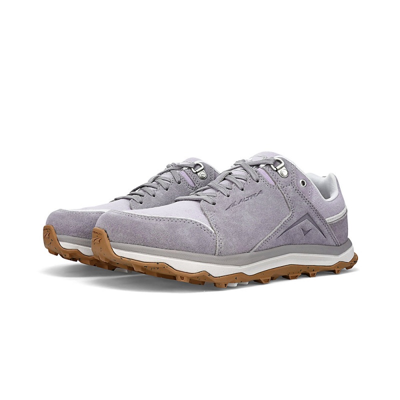 Altra LP ALPINE Women's Hiking Shoes Grey / Purple | YZA-270615