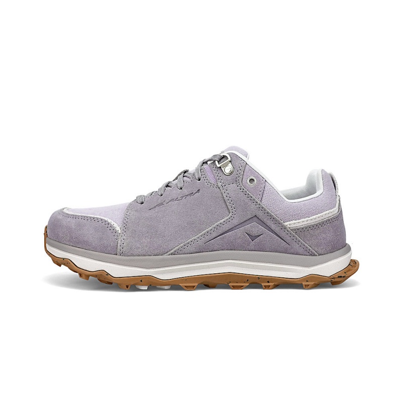 Altra LP ALPINE Women\'s Hiking Shoes Grey / Purple | YZA-270615